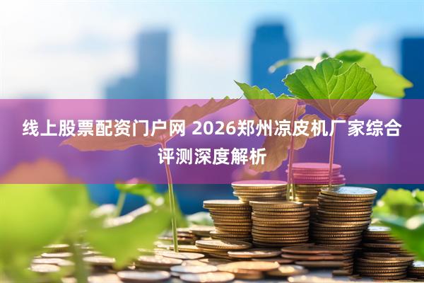 线上股票配资门户网 2026郑州凉皮机厂家综合评测深度解析
